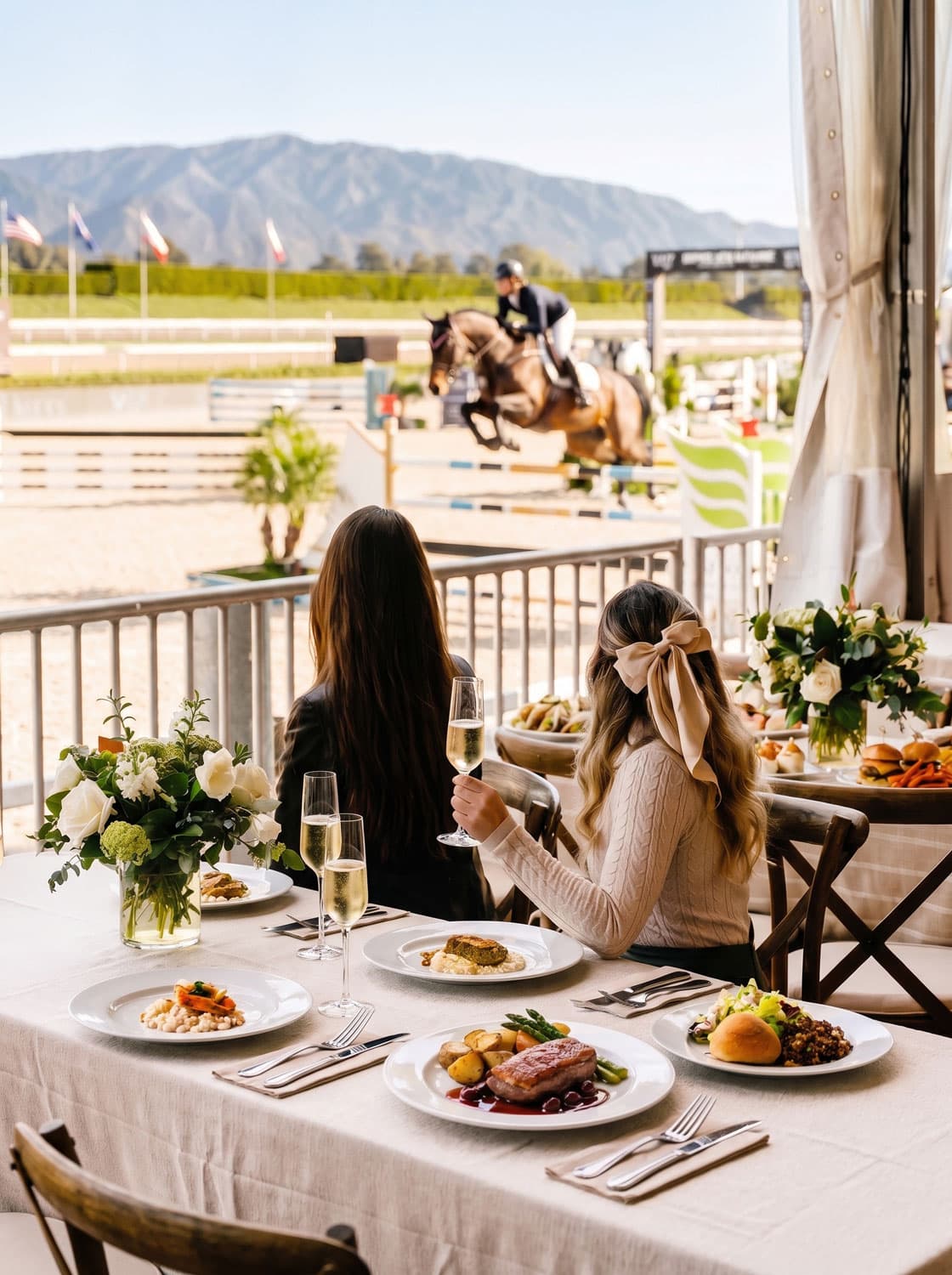 Entertainment at Santa Anita Show Jumping